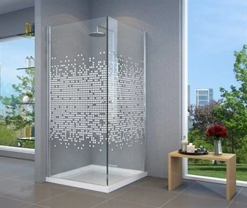 מקלחונים בדוגמאות זכוכית מיוחדות