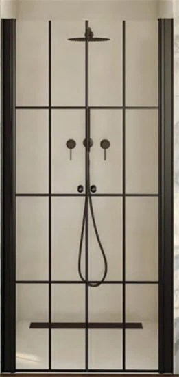 חזית 2 דלתות IN/OUT פסים שחורים